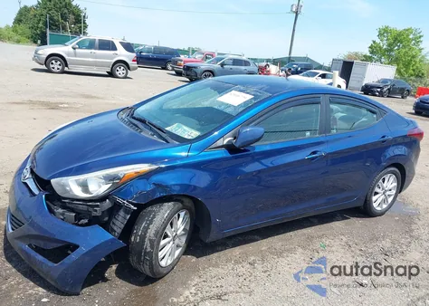 2015 Hyundai Elantra Se from USA, damaged, VIN 5NPDH4AE7FH642092
